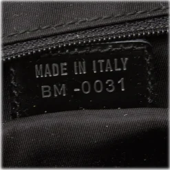 Dior Vintage - Nylon Handbag Bag - Black - Leather and Canvas Handbag - Luxury High Quality - Avvenice