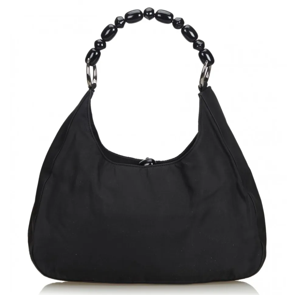 Dior Vintage - Nylon Malice Pearl Shoulder Bag - Black - Leather Handbag - Luxury High Quality - Avvenice