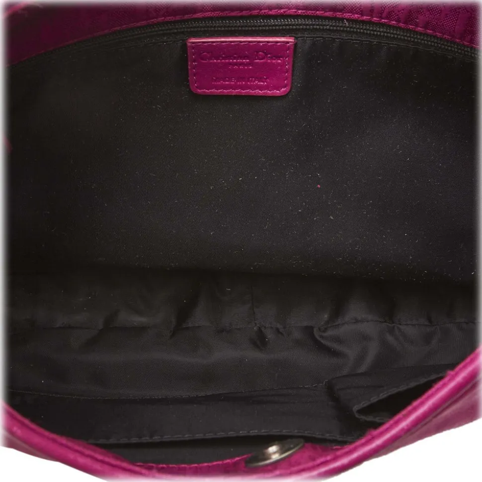 Dior Vintage - Oblique Canvas Shoulder Bag - Pink - Leather Handbag - Luxury High Quality - Avvenice