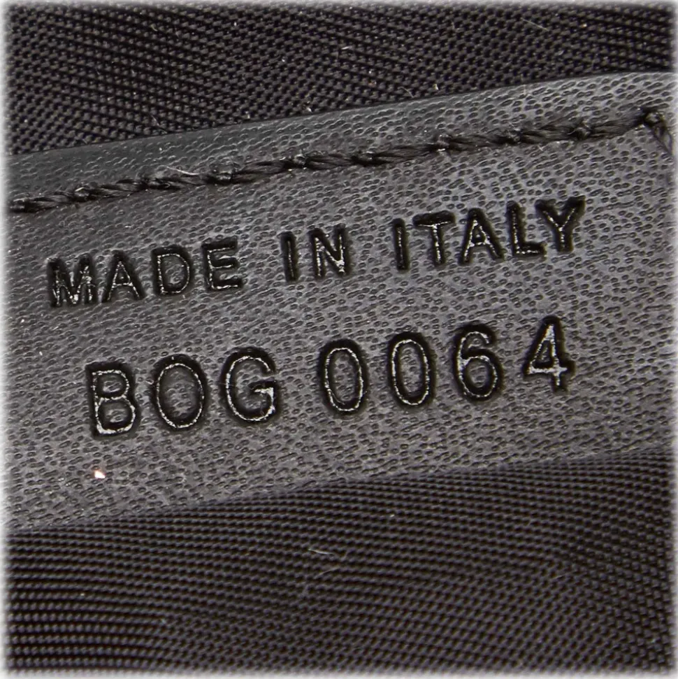 Dior Vintage - Oblique Canvas Boston Bag - Black Grey - Leather and Canvas Handbag - Luxury High Quality - Avvenice