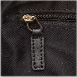 Dior Vintage - Oblique Canvas Boston Bag - Black Grey - Leather and Canvas Handbag - Luxury High Quality - Avvenice