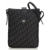 Dior Vintage - Oblique Canvas Handbag Bag - Black - Leather and Canvas Handbag - Luxury High Quality - Avvenice