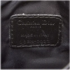 Dior Vintage - Oblique Canvas Handbag Bag - Black - Leather and Canvas Handbag - Luxury High Quality - Avvenice