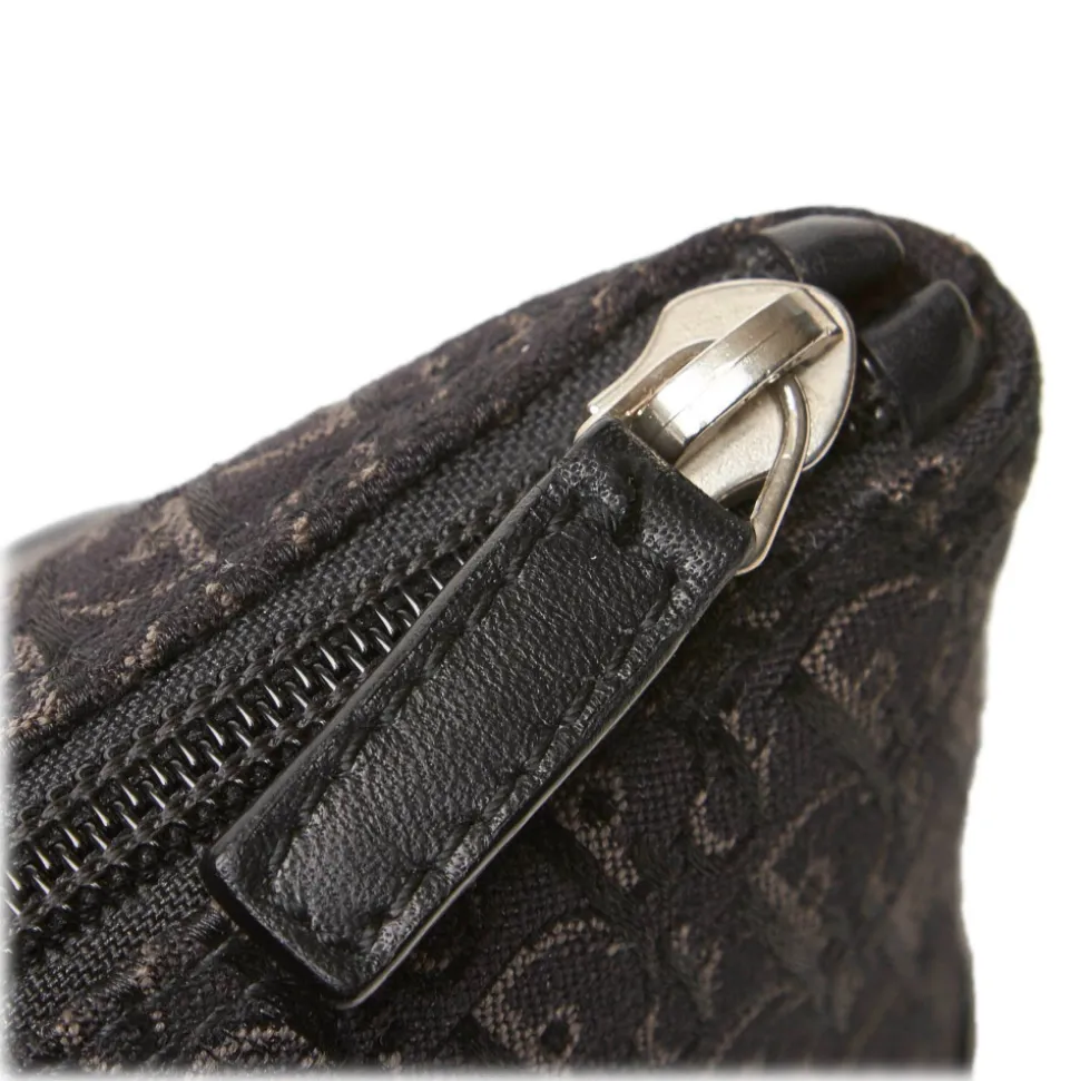 Dior Vintage - Oblique Canvas Handbag Bag - Black - Leather and Canvas Handbag - Luxury High Quality - Avvenice