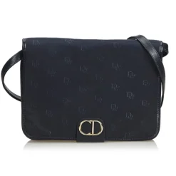 Dior Vintage - Oblique Canvas Crossbody Bag - Black - Leather Handbag - Luxury High Quality - Avvenice