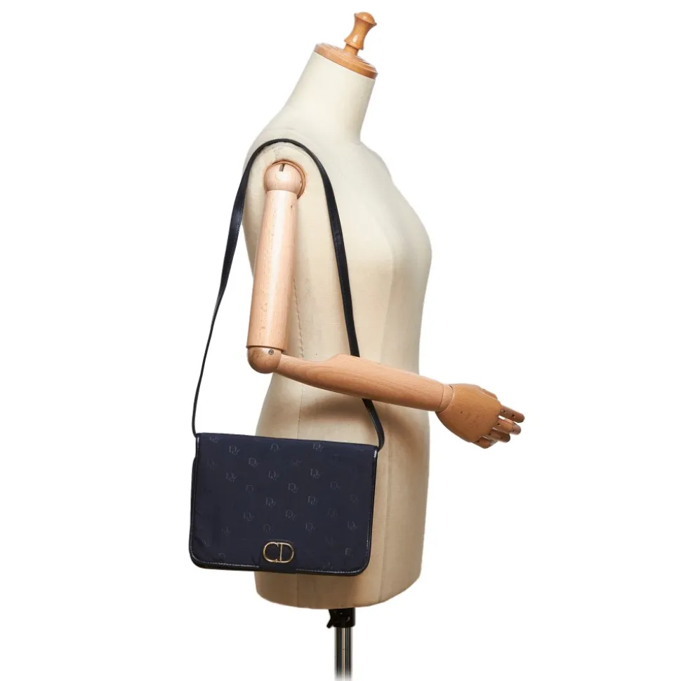 Dior Vintage - Oblique Canvas Crossbody Bag - Black - Leather Handbag - Luxury High Quality - Avvenice