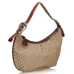 Dior Vintage - Oblique Jacquard Shoulder Bag - Brown - Leather Handbag - Luxury High Quality - Avvenice