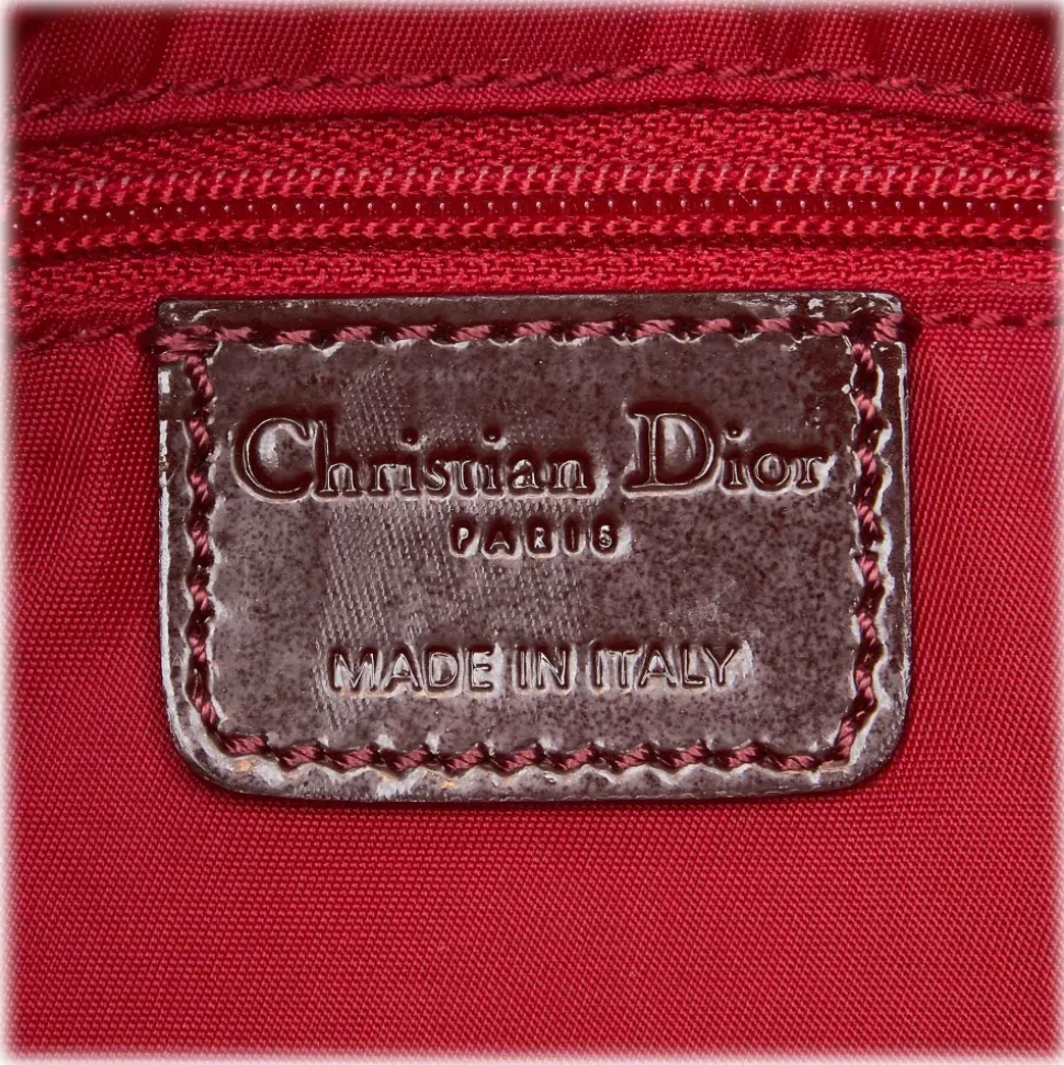 Dior Vintage - Oblique Jacquard Shoulder Bag - Brown - Leather Handbag - Luxury High Quality - Avvenice