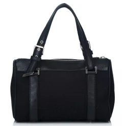 Dior Vintage - Oblique Jacquard Boston Bag - Black - Leather and Canvas Handbag - Luxury High Quality - Avvenice