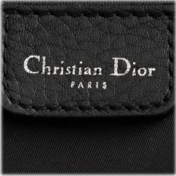Dior Vintage - Oblique Jacquard Boston Bag - Black - Leather and Canvas Handbag - Luxury High Quality - Avvenice