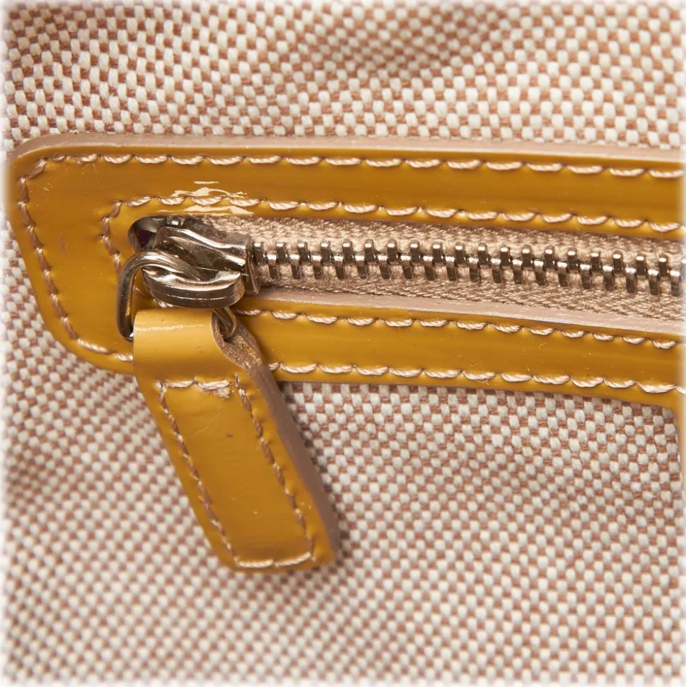 Dior Vintage - Oblique Patent Leather Boston Bag - Brown Beige - Leather Handbag - Luxury High Quality - Avvenice