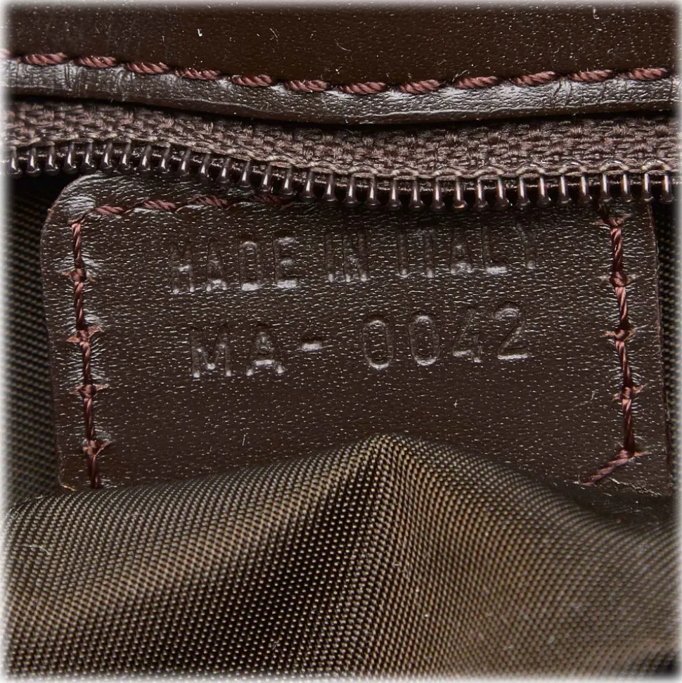 Dior Vintage - Oblique Shoulder Bag - Brown - Leather and Canvas Handbag - Luxury High Quality - Avvenice
