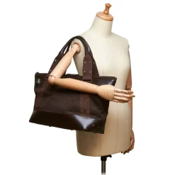 Dior Vintage - Oblique Shoulder Bag - Brown - Leather and Canvas Handbag - Luxury High Quality - Avvenice