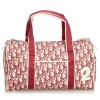 Dior Vintage - Oblique Trotter Boston Bag - Red White - Leather Handbag - Luxury High Quality - Avvenice