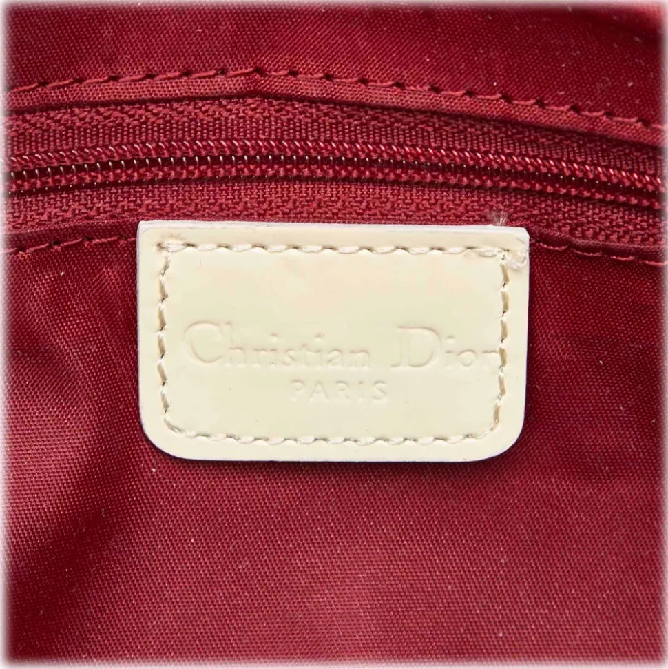 Dior Vintage - Oblique Trotter Boston Bag - Red White - Leather Handbag - Luxury High Quality - Avvenice