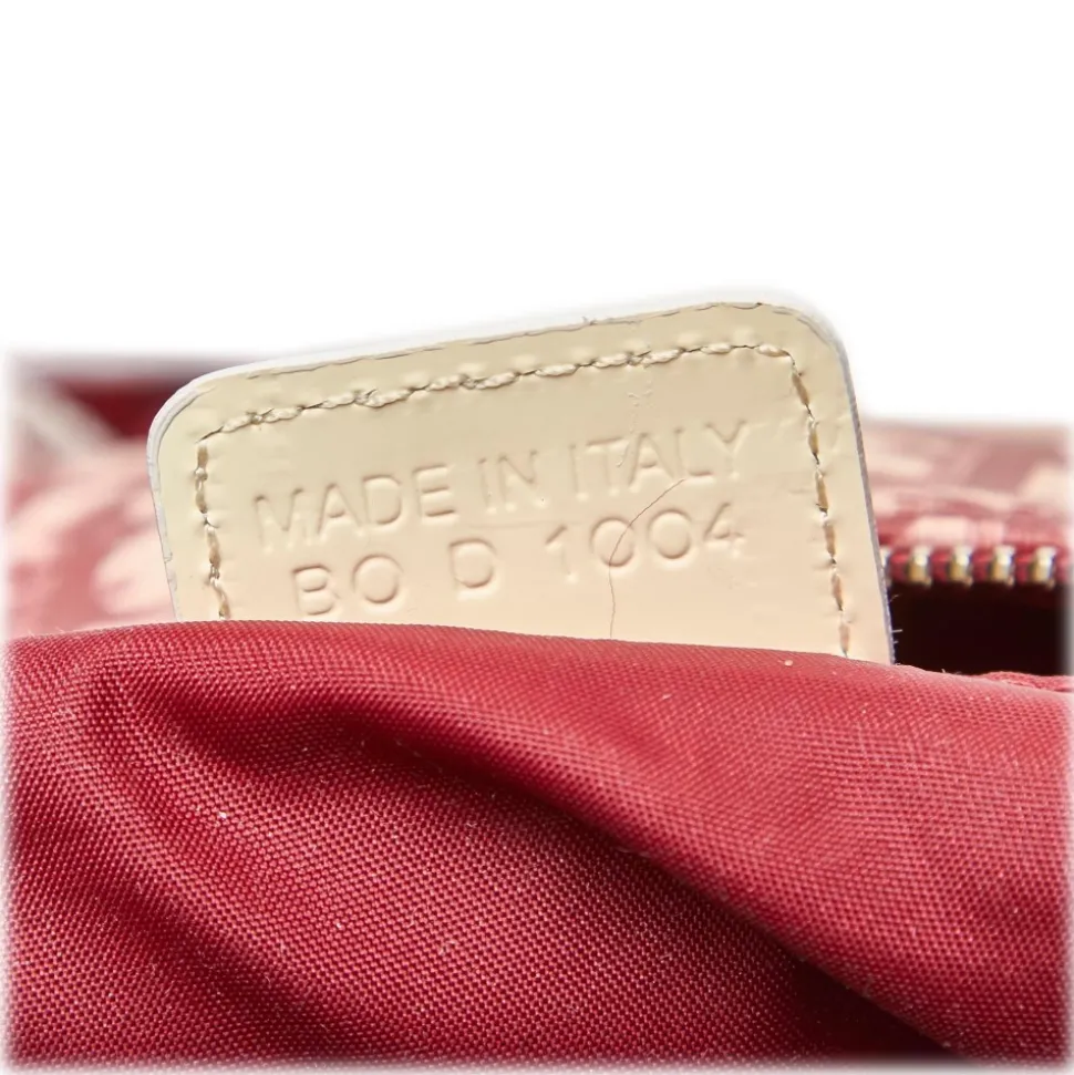 Dior Vintage - Oblique Trotter Boston Bag - Red White - Leather Handbag - Luxury High Quality - Avvenice