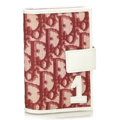Dior Vintage - Oblique Trotter Card Holder - Red - Leather Wallet - Luxury High Quality - Avvenice