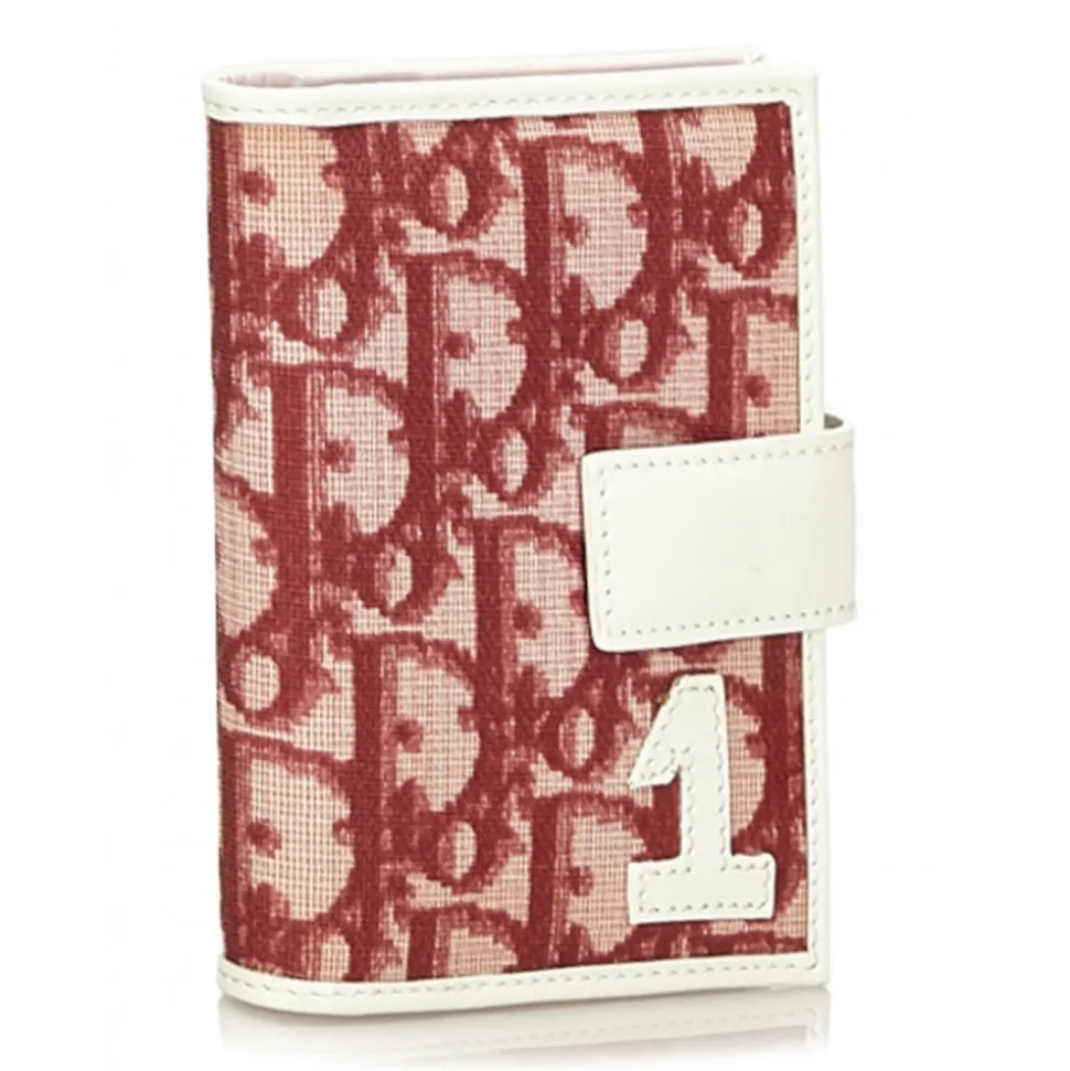 Dior Vintage - Oblique Trotter Card Holder - Red - Leather Wallet - Luxury High Quality - Avvenice