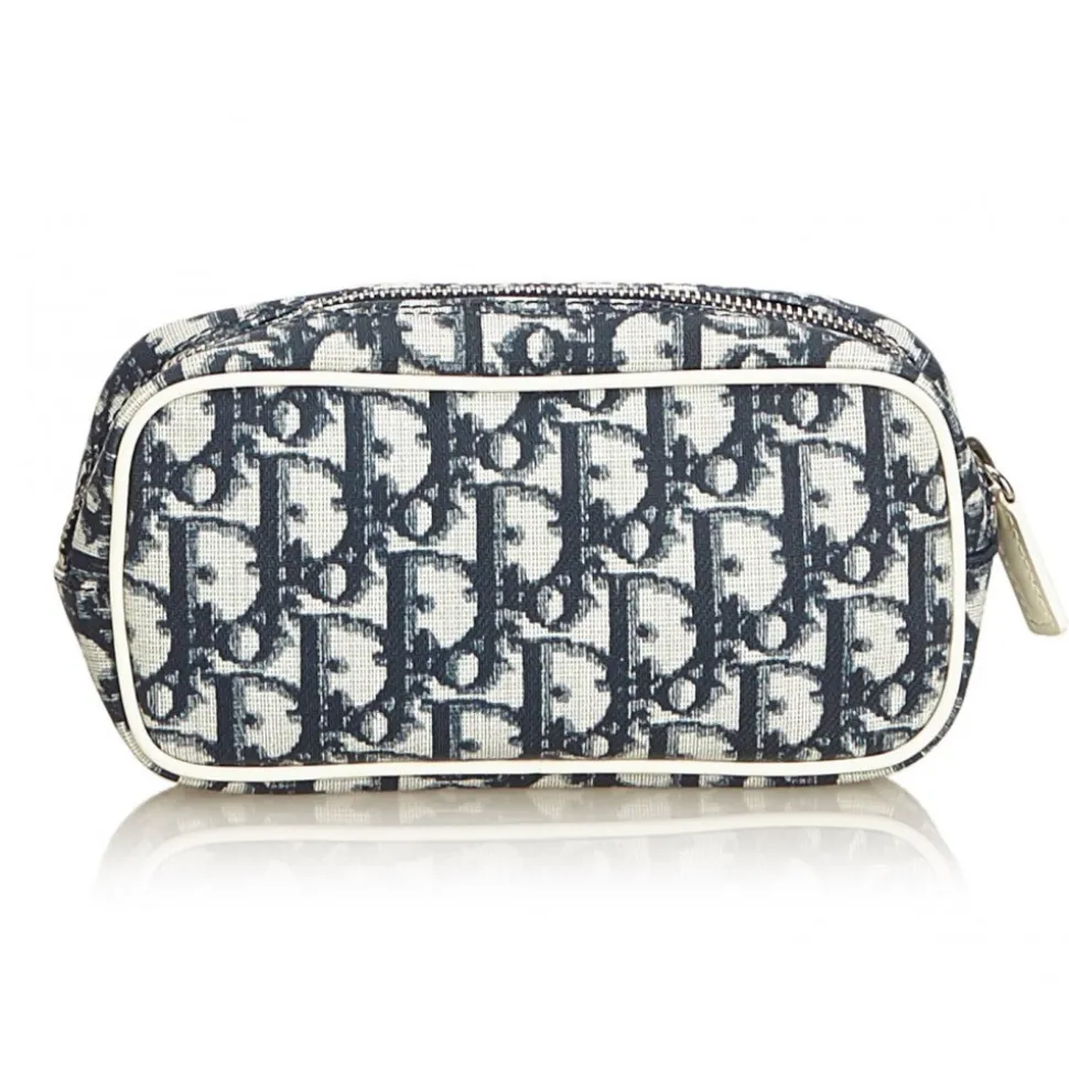 Dior Vintage - Oblique Trotter Pouch - Pink White - Leather Pouch - Luxury High Quality - Avvenice