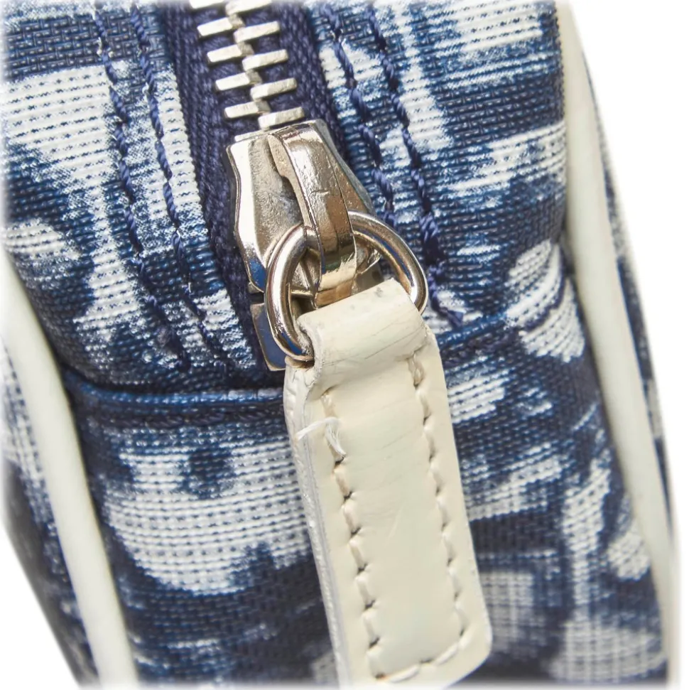 Dior Vintage - Oblique Trotter Pouch - Pink White - Leather Pouch - Luxury High Quality - Avvenice