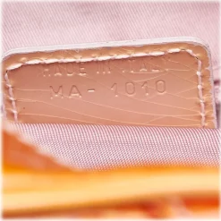 Dior Vintage - Patent Leather Saddle Dome Handbag Bag - Orange - Leather Handbag - Luxury High Quality - Avvenice