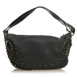 Dior Vintage - Peace and Love Hobo Bag - Black - Leather Handbag - Luxury High Quality - Avvenice