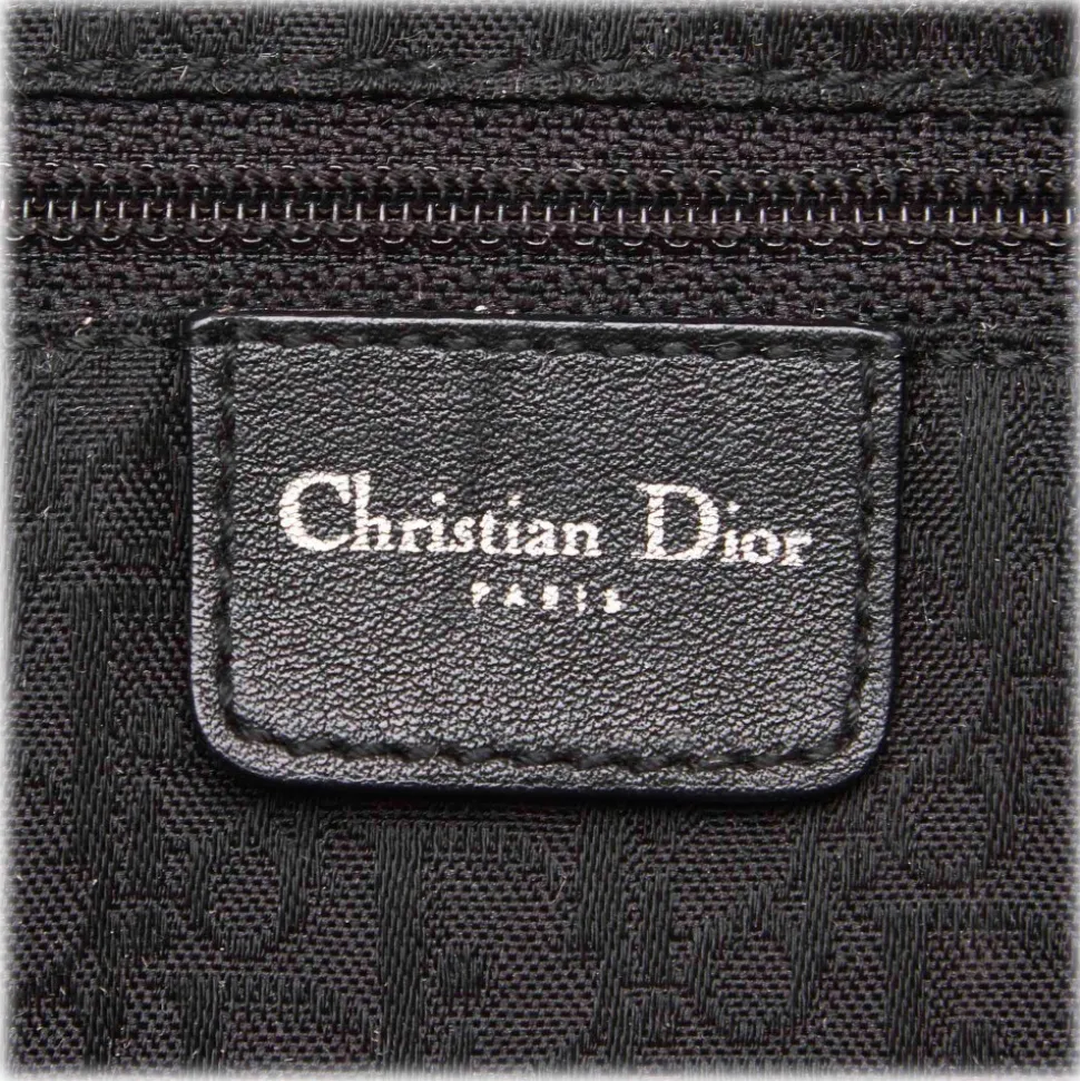 Dior Vintage - Peace and Love Hobo Bag - Black - Leather Handbag - Luxury High Quality - Avvenice