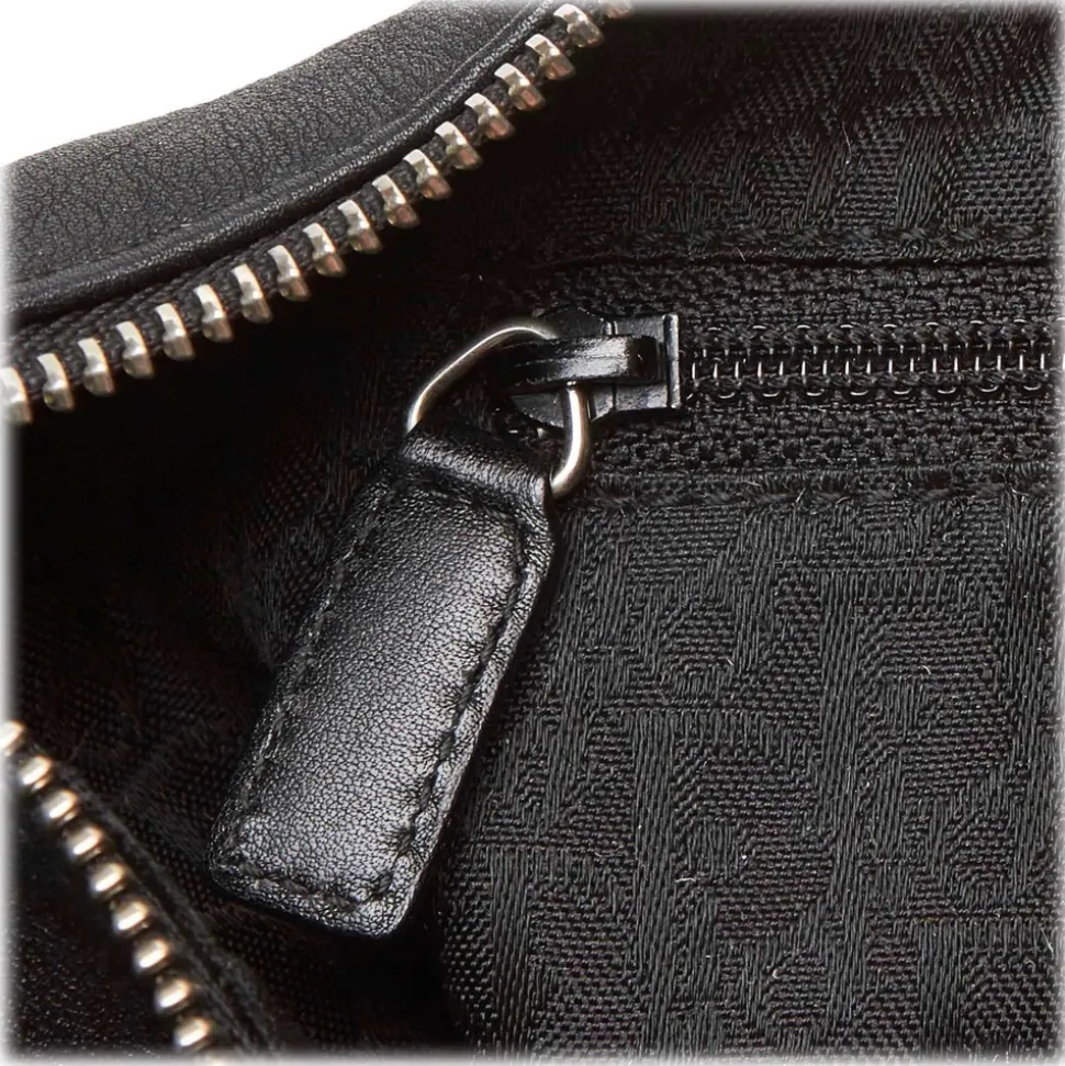 Dior Vintage - Peace and Love Hobo Bag - Black - Leather Handbag - Luxury High Quality - Avvenice