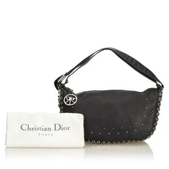 Dior Vintage - Peace and Love Hobo Bag - Black - Leather Handbag - Luxury High Quality - Avvenice