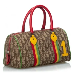 Dior Vintage - Rasta Oblique Handbag Bag - Brown - Leather Handbag - Luxury High Quality - Avvenice