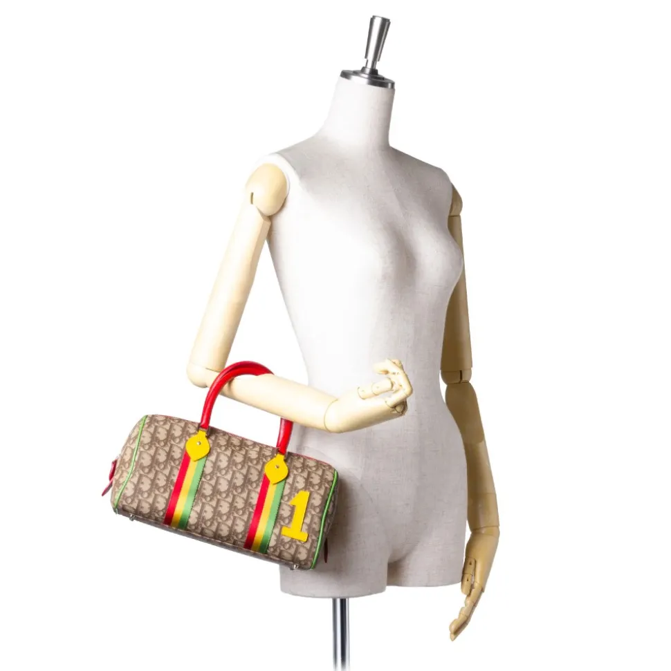 Dior Vintage - Rasta Oblique Handbag Bag - Brown - Leather Handbag - Luxury High Quality - Avvenice