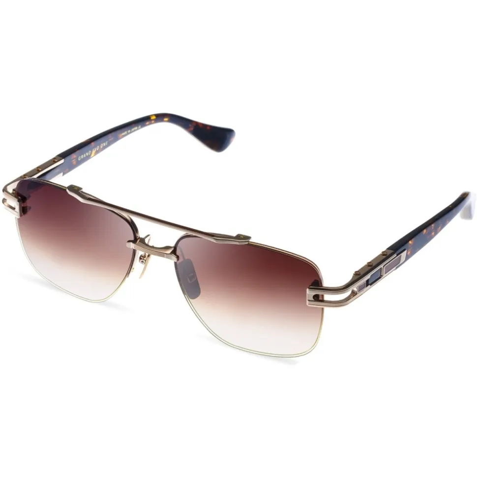 DITA - Grand-Evo One - White Gold Brown - DTS138 - Sunglasses - DITA Eyewear - Avvenice