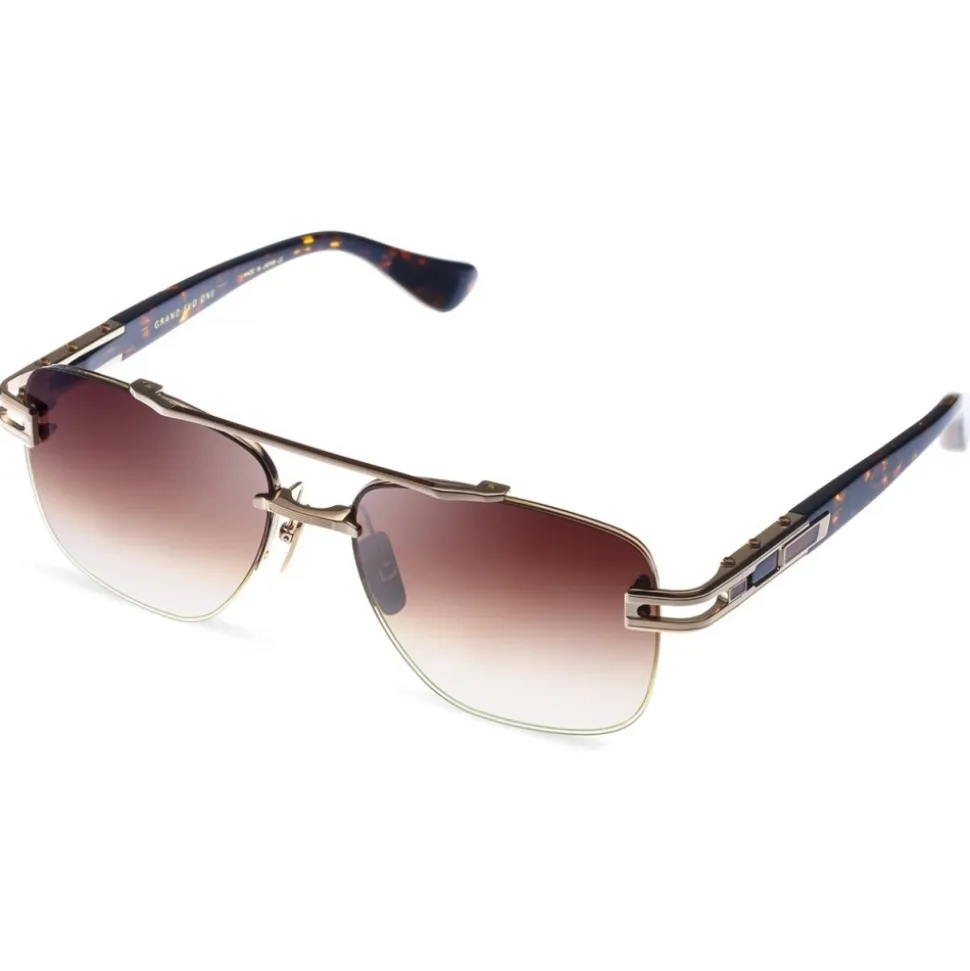DITA - Grand-Evo Two - White Gold Brown - DTS139 - Sunglasses - DITA Eyewear - Avvenice
