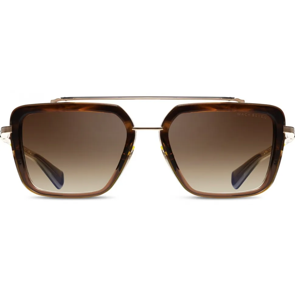 DITA - Mach-Seven - Dark Brown Crystal - DTS135-56 - Sunglasses - DITA Eyewear - Avvenice