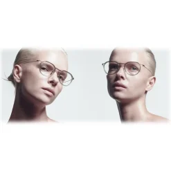 DITA - Schema-Two - Antique Silver Crystal Clear - DTX131-49 - Optical Glasses - DITA Eyewear - Avvenice