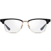 DITA - Statesman-Six - Matte Black White Gold - DTX132 - Optical Glasses - DITA Eyewear - Avvenice