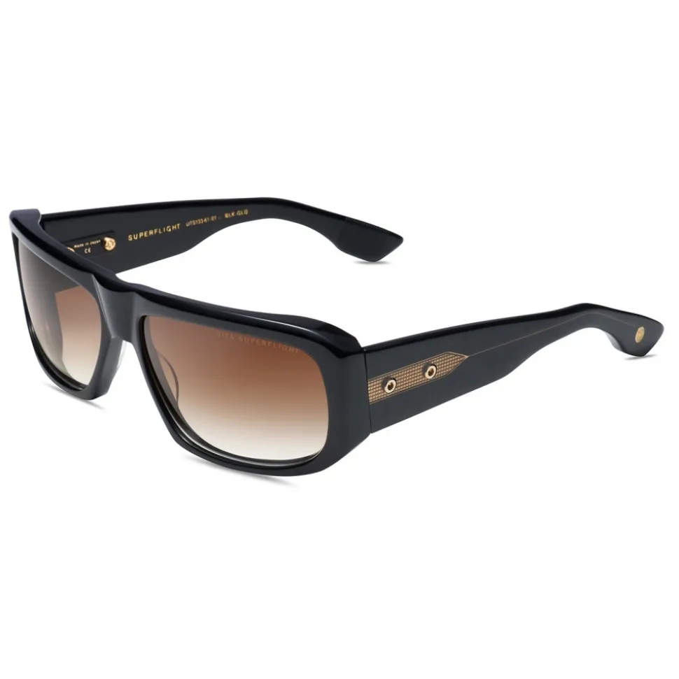 DITA - Superflight - Black Yellow Gold - DTS133-61 - Sunglasses - DITA Eyewear - Avvenice
