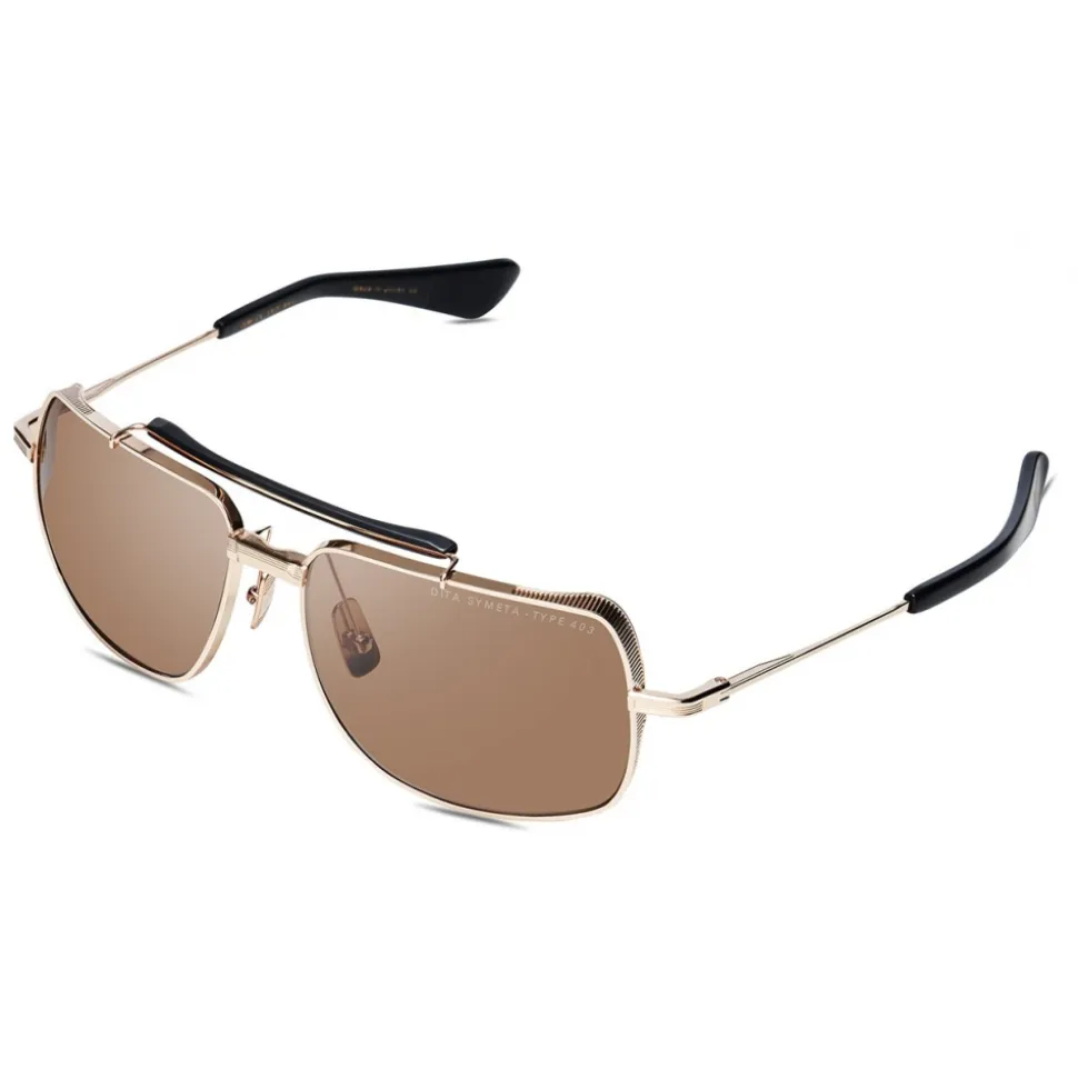 DITA - Symeta - Type 403 - White Gold - DTS126 - Sunglasses - DITA Eyewear - Avvenice