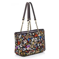 Divo Diva - Antibes - Dark Black - Leather Handbag - Made in Italy - Life is a Game Collection - Luxury High Quality - Avvenice