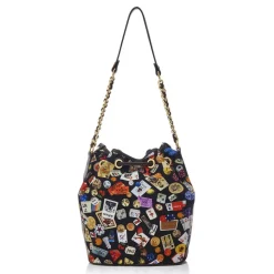 Divo Diva - Casablanca - Dark Black - Leather Handbag - Made in Italy - Life is a Game Collection - Luxury High Quality - Avvenice