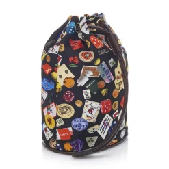 Divo Diva - Deauville - Dark Black - Leather Handbag - Made in Italy - Life is a Game Collection - Luxury High Quality - Avvenice