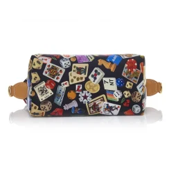 Divo Diva - Dublin - Black - Leather Handbag - Made in Italy - Life is a Game Collection - Luxury High Quality - Avvenice