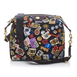 Divo Diva - Dublin - Dark Black - Leather Handbag - Made in Italy - Life is a Game Collection - Luxury High Quality - Avvenice