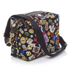 Divo Diva - Dublin - Dark Black - Leather Handbag - Made in Italy - Life is a Game Collection - Luxury High Quality - Avvenice