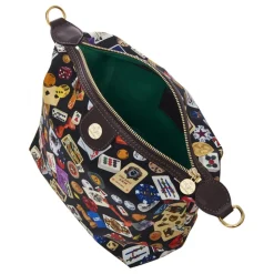 Divo Diva - Dublin - Dark Black - Leather Handbag - Made in Italy - Life is a Game Collection - Luxury High Quality - Avvenice