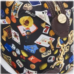 Divo Diva - Dublin - Dark Black - Leather Handbag - Made in Italy - Life is a Game Collection - Luxury High Quality - Avvenice