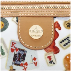 Divo Diva - Dublin - White - Leather Handbag - Made in Italy - Life is a Game Collection - Luxury High Quality - Avvenice