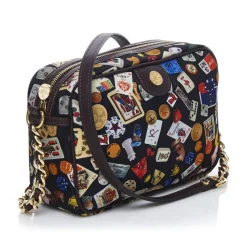 Divo Diva - Las Vegas - Dark Black - Leather Handbag - Made in Italy - Life is a Game Collection - Luxury High Quality - Avvenice