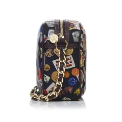 Divo Diva - Las Vegas - Dark Black - Leather Handbag - Made in Italy - Life is a Game Collection - Luxury High Quality - Avvenice