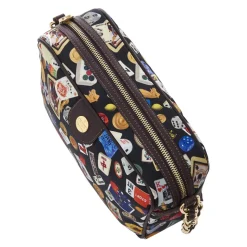 Divo Diva - Las Vegas - Dark Black - Leather Handbag - Made in Italy - Life is a Game Collection - Luxury High Quality - Avvenice